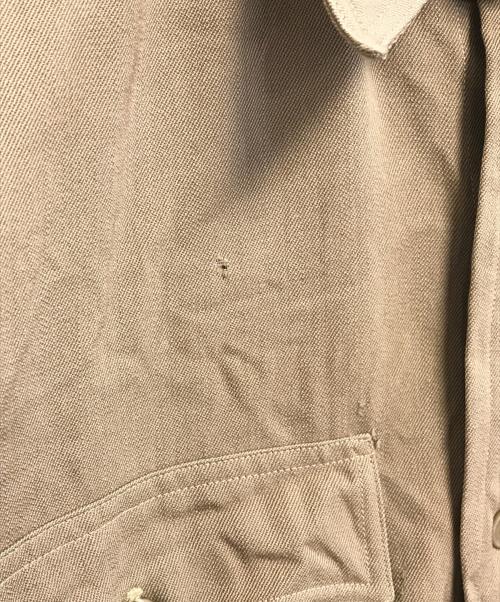 VINTAGE（ヴィンテージ）VINTAGE (ヴィンテージ) エポレット・チンスト付きオフィサーシャツ カーキ サイズ:表記なしの古着・服飾アイテム