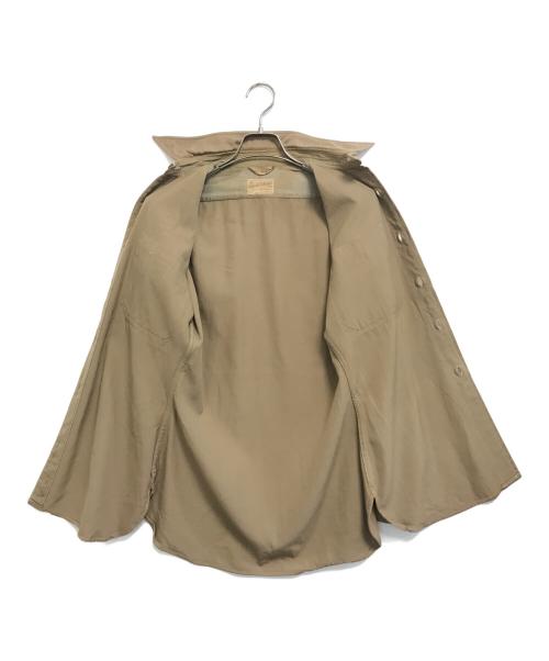 VINTAGE（ヴィンテージ）VINTAGE (ヴィンテージ) エポレット・チンスト付きオフィサーシャツ カーキ サイズ:表記なしの古着・服飾アイテム