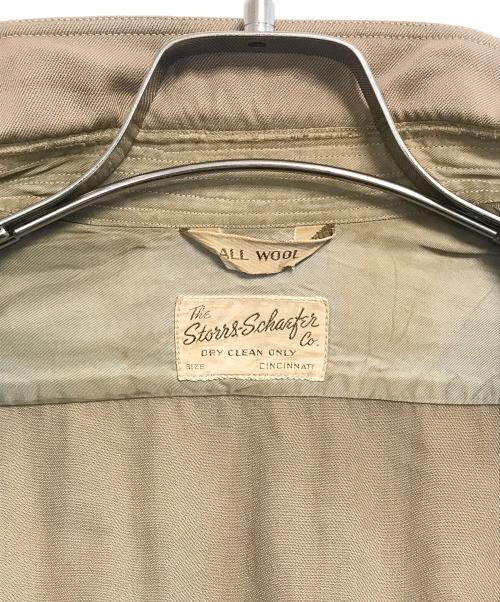 VINTAGE（ヴィンテージ）VINTAGE (ヴィンテージ) エポレット・チンスト付きオフィサーシャツ カーキ サイズ:表記なしの古着・服飾アイテム