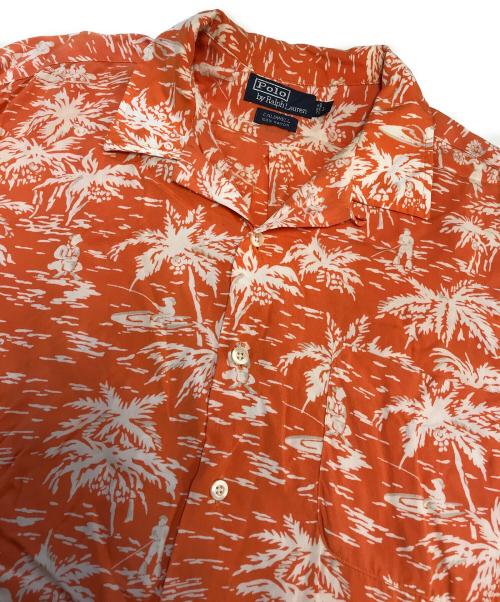 POLO RALPH LAUREN（ポロ・ラルフローレン）POLO RALPH LAUREN (ポロ・ラルフローレン) オープンカラーシャツ オレンジ サイズ:Lの古着・服飾アイテム