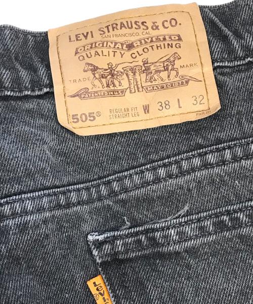 LEVI'S（リーバイス）LEVI'S (リーバイス) 505後染めブラックデニム ブラック サイズ:W38 L32の古着・服飾アイテム