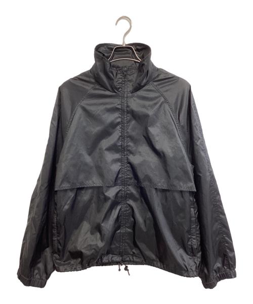 Eddie Bauer（エディーバウアー）Eddie Bauer (エディーバウアー) 80'sナイロンジップアップジャケット ブラック サイズ:Mの古着・服飾アイテム