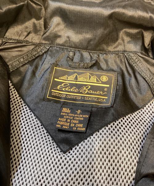 Eddie Bauer（エディーバウアー）Eddie Bauer (エディーバウアー) 80'sナイロンジップアップジャケット ブラック サイズ:Mの古着・服飾アイテム