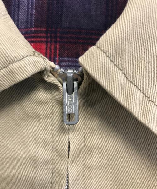 VINTAGE（ヴィンテージ）VINTAGE (ヴィンテージ) 50'sジップアップジャケット ベージュ サイズ:表記なしの古着・服飾アイテム