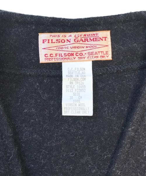 FILSON GARMENT（フィルソン ガーメント）FILSON GARMENT (フィルソン ガーメント) マッキーノウールベスト ブラック サイズ:38の古着・服飾アイテム