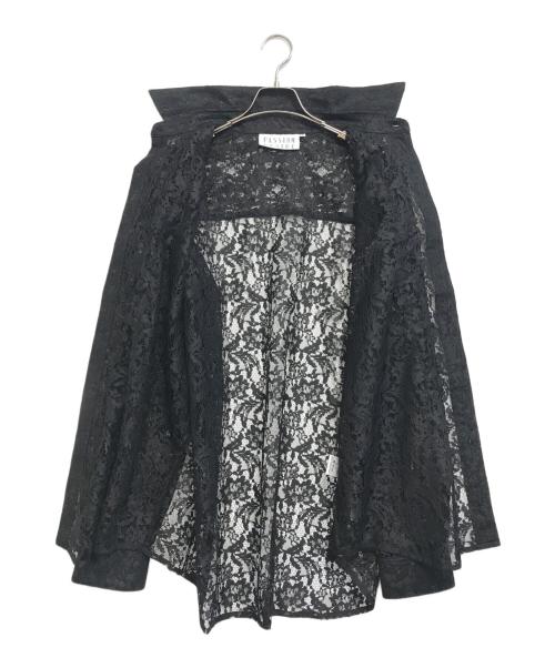 el conductorh（コンダクター）el conductorh (コンダクター) FLOWER LACE FRILL SHIRT ブラック サイズ:2 未使用品の古着・服飾アイテム