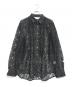 el conductorh（コンダクター）の古着「FLOWER LACE FRILL SHIRT」｜ブラック