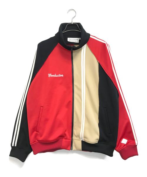 el conductorh（コンダクター）el conductorh (コンダクター) CRAZY PATTERN TRACK JKT レッド サイズ:2の古着・服飾アイテム