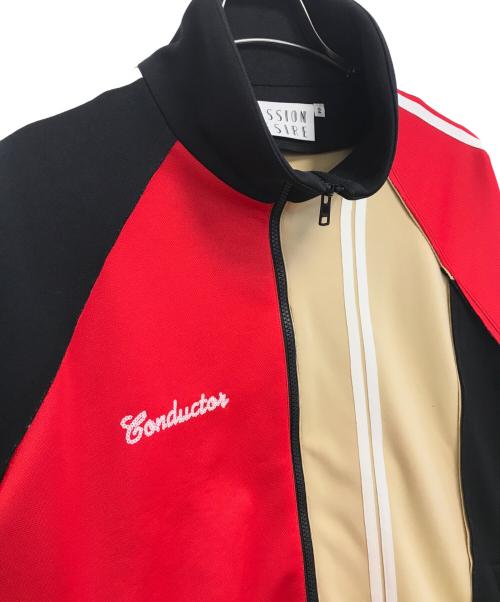 el conductorh（コンダクター）el conductorh (コンダクター) CRAZY PATTERN TRACK JKT レッド サイズ:2の古着・服飾アイテム