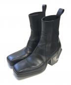 RICK OWENSリックオウエンス）の古着「HEELD SLIVER BOOTS」｜ブラック