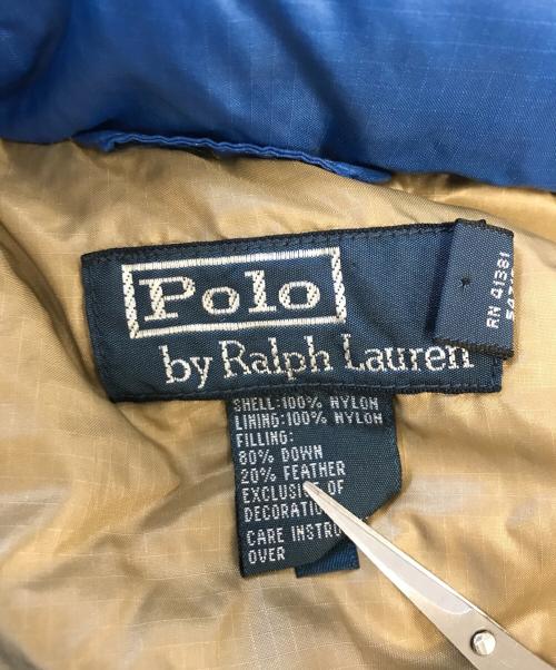 POLO RALPH LAUREN（ポロ・ラルフローレン）POLO RALPH LAUREN (ポロ・ラルフローレン) ダウンジャケット ブルー サイズ:Mの古着・服飾アイテム