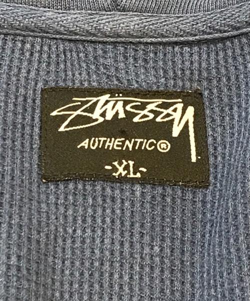 stussy（ステューシー）stussy (ステューシー) 裏サーマルジップパーカー ネイビー サイズ:XLの古着・服飾アイテム
