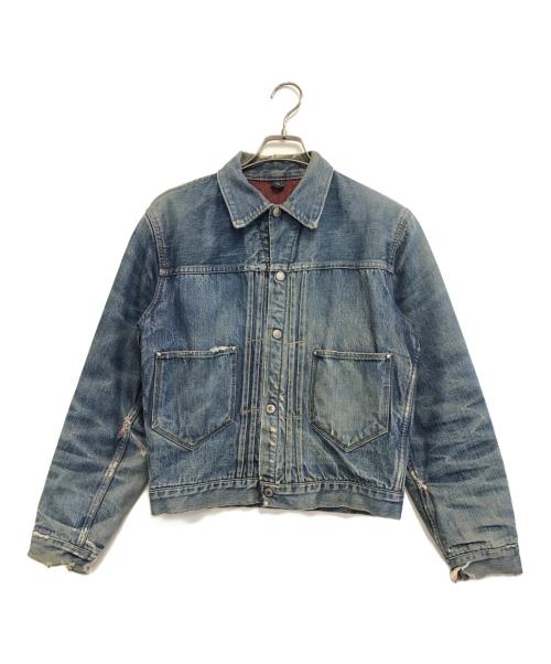 FOREMOST（フォアモースト/フォアモスト）FOREMOST (フォアモースト/フォアモスト) 2ndタイプブランケット付きデニムジャケット インディゴ サイズ:表記なしの古着・服飾アイテム