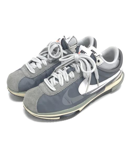 NIKE（ナイキ）NIKE (ナイキ) sacai (サカイ) Zoom Cortez Iron Grey グレー サイズ:US8/UK7/EUR41/cm26/BR39.5/CN260(2.5)の古着・服飾アイテム