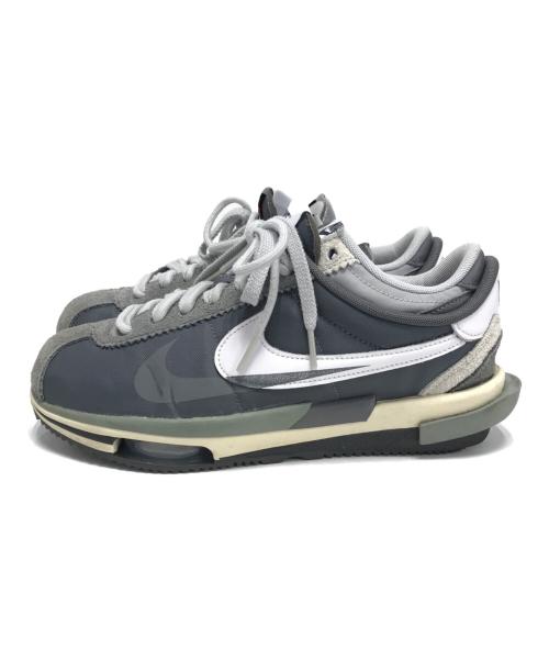 NIKE（ナイキ）NIKE (ナイキ) sacai (サカイ) Zoom Cortez Iron Grey グレー サイズ:US8/UK7/EUR41/cm26/BR39.5/CN260(2.5)の古着・服飾アイテム