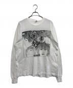 バンドTシャツバンドTシャツ）の古着「90s THE BEATLES(ザ・ビートルズ) バンド長袖Tシャツ」｜ホワイト