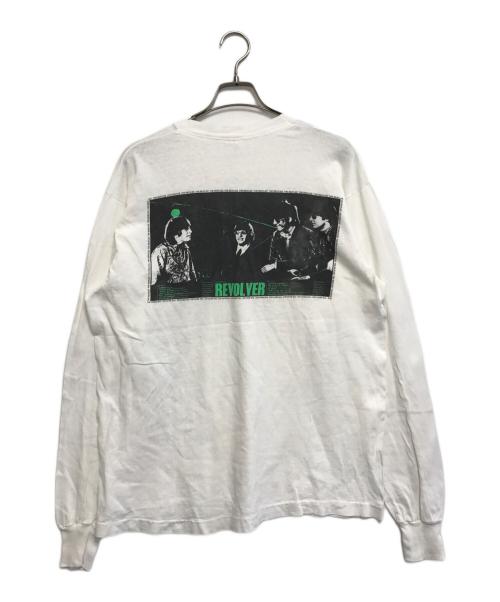 バンドTシャツ（バンドTシャツ）バンドTシャツ (バンドTシャツ) 90s THE BEATLES(ザ・ビートルズ) バンド長袖Tシャツ ホワイト サイズ:XLの古着・服飾アイテム
