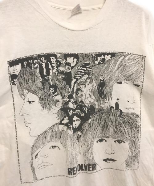 バンドTシャツ（バンドTシャツ）バンドTシャツ (バンドTシャツ) 90s THE BEATLES(ザ・ビートルズ) バンド長袖Tシャツ ホワイト サイズ:XLの古着・服飾アイテム