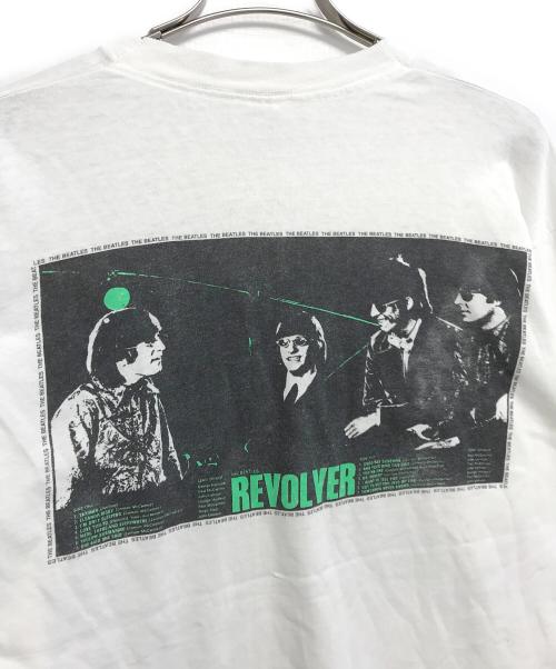 バンドTシャツ（バンドTシャツ）バンドTシャツ (バンドTシャツ) 90s THE BEATLES(ザ・ビートルズ) バンド長袖Tシャツ ホワイト サイズ:XLの古着・服飾アイテム