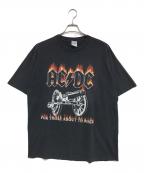 バンドTシャツバンドTシャツ）の古着「00s AC/DC(エーシー・ディーシー) バンドTシャツ」｜ブラック