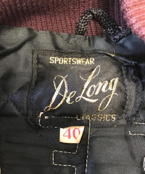 De Long（デロング）De Long (デロング) スタジャン パープル サイズ:SIZE40の古着・服飾アイテム