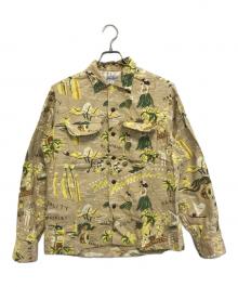 Sun Surf（サンサーフ）の古着「コットンアロハシャツ」｜ベージュ