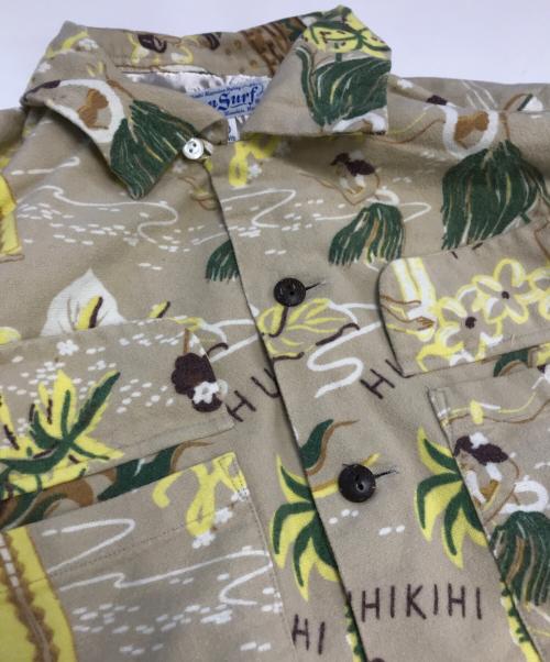 Sun Surf（サンサーフ）Sun Surf (サンサーフ) コットンアロハシャツ ベージュ サイズ:Sの古着・服飾アイテム