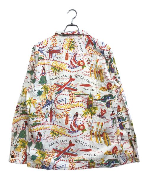 Sun Surf（サンサーフ）Sun Surf (サンサーフ) コットン総柄アロハシャツ ホワイト サイズ:Lの古着・服飾アイテム