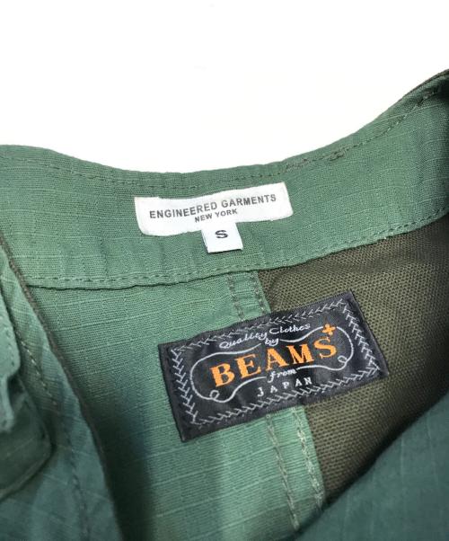 Engineered Garments（エンジニアドガーメンツ）Engineered Garments (エンジニアド ガーメンツ) BEAMS PLUS (ビームスプラス) ドッキングベスト グリーン サイズ:Sの古着・服飾アイテム