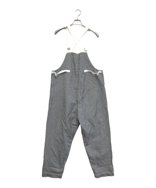 KAPTAIN SUNSHINE（キャプテンサンシャイン）KAPTAIN SUNSHINE (キャプテンサンシャイン) ヒッコリーオーバーオール ブルー サイズ:30の古着・服飾アイテム