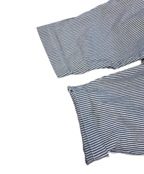 KAPTAIN SUNSHINE（キャプテンサンシャイン）KAPTAIN SUNSHINE (キャプテンサンシャイン) ヒッコリーオーバーオール ブルー サイズ:30の古着・服飾アイテム