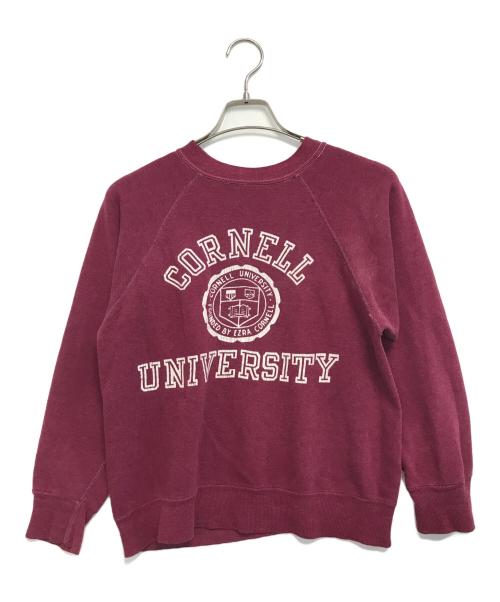 VINTAGE（ヴィンテージ）VINTAGE (ヴィンテージ) 三段プリントラグランスウェット ピンク サイズ:表記なしの古着・服飾アイテム
