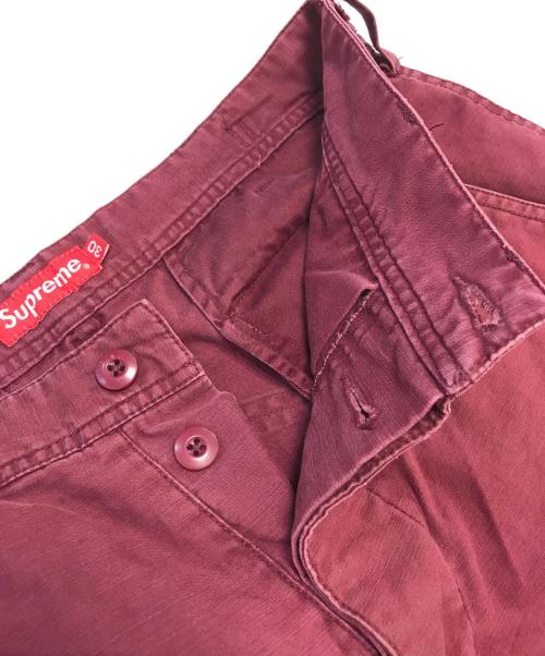 SUPREME（シュプリーム）SUPREME (シュプリーム) カーゴパンツ レッド サイズ:30の古着・服飾アイテム