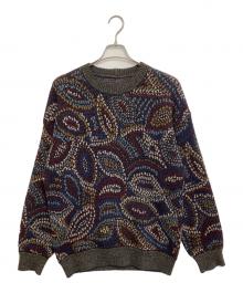 missoni sports（ミッソーニスポーツ）の古着「ペイズリー柄ニット」｜ブラック