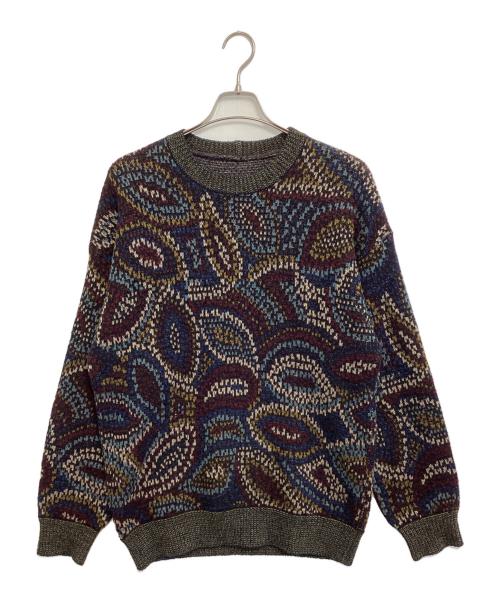 missoni sports（ミッソーニスポーツ）missoni sports (ミッソーニスポーツ) ペイズリー柄ニット ブラック サイズ:不明の古着・服飾アイテム