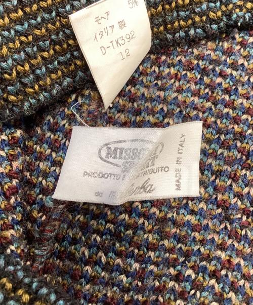 missoni sports（ミッソーニスポーツ）missoni sports (ミッソーニスポーツ) ペイズリー柄ニット ブラック サイズ:不明の古着・服飾アイテム