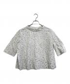 mina perhonenミナ ペルホネン）の古着「umi 半袖ブラウス」｜ホワイト