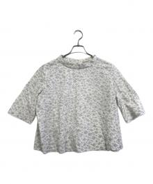 mina perhonen（ミナ ペルホネン）の古着「umi 半袖ブラウス」｜ホワイト