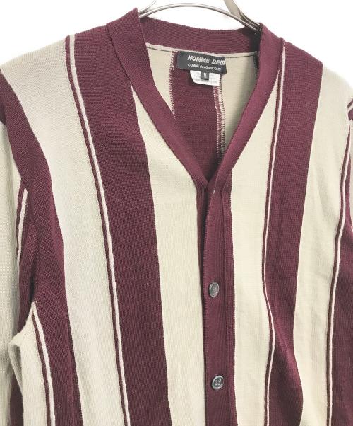 COMME des GARCONS HOMME DEUX（コムデギャルソン オム ドゥ）COMME des GARCONS HOMME DEUX (コムデギャルソン オム ドゥ) カーディガン レッド サイズ:Mの古着・服飾アイテム