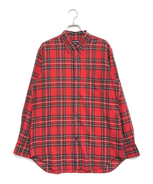 JUNYA WATANABE COMME des GARCONS（(ジュンヤワタナベ コムデギャルソン）JUNYA WATANABE COMME des GARCONS (ジュンヤワタナベ コムデギャルソン) タータンチェックシャツ レッド サイズ:XSの古着・服飾アイテム