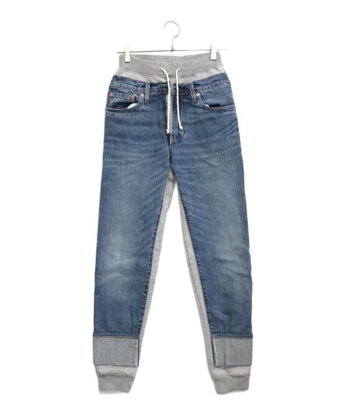 JUNYA WATANABE COMME des GARCONS（(ジュンヤワタナベ コムデギャルソン）JUNYA WATANABE COMME des GARCONS (ジュンヤワタナベ コムデギャルソン) LEVI'S (リーバイス) 再構築スウェットパンツ グレー サイズ:XSの古着・服飾アイテム