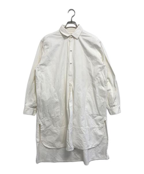 egg COMME des GARCONS（コムデギャルソン）egg COMME des GARCONS (コムデギャルソン) コットンプルオーバーシャツワンピース ホワイト サイズ:表記なしの古着・服飾アイテム