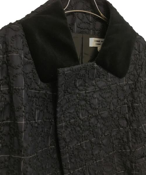 COMME des GARCONS COMME des GARCONS（コムデギャルソン コムデギャルソン）COMME des GARCONS COMME des GARCONS (コムデギャルソン コムデギャルソン) 襟ベロア変形ジャケット ネイビー サイズ:Sの古着・服飾アイテム