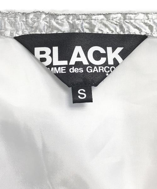 BLACK COMME des GARCONS（ブラックコムデギャルソン）BLACK COMME des GARCONS (ブラック コムデギャルソン) メタリック ボンバージャケット シルバー サイズ:Sの古着・服飾アイテム