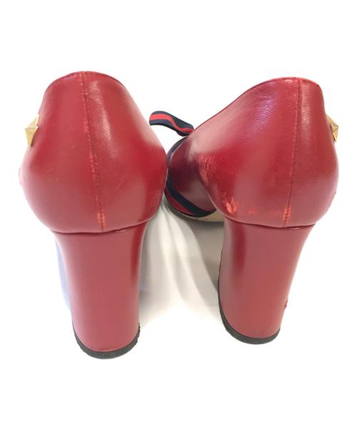 GUCCI（グッチ）GUCCI (グッチ) パンプス レッド サイズ:SIZE36の古着・服飾アイテム