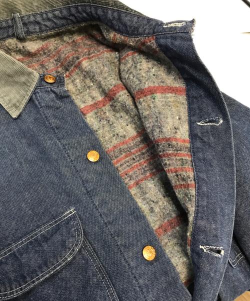 Bluebell（ブルーベル）Bluebell (ブルーベル) ブランケット付きカバーオール インディゴ サイズ:40の古着・服飾アイテム