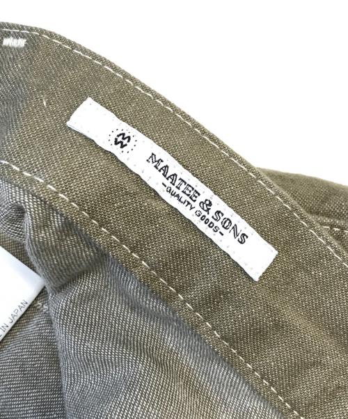 MAATEE&SONS（マーティーアンドサンズ）MAATEE&SONS (マーティーアンドサンズ) MILITARY DENIM カーキ サイズ:3の古着・服飾アイテム