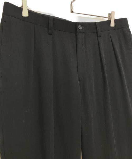 ISSEY MIYAKE（イッセイミヤケ）ISSEY MIYAKE (イッセイミヤケ) 2タックスラックス ブラック サイズ:5の古着・服飾アイテム