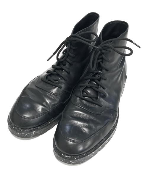 ALEXANDER WANG（アレキサンダー・ワン）ALEXANDER WANG (アレキサンダーワン) ペイント加工レザーシューズ ブラック サイズ:44の古着・服飾アイテム