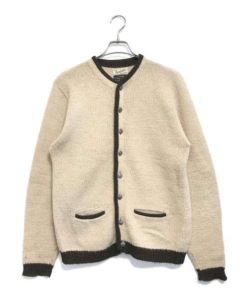 VINTAGE（ヴィンテージ）VINTAGE (ヴィンテージ) モヘア混ニットカーディガン ベージュ サイズ:Mの古着・服飾アイテム